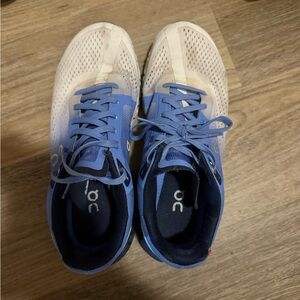 On Running Navy and White cloudtec Sneakers